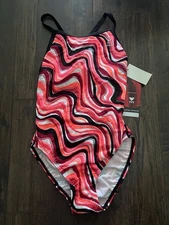Vintage TYR Women's Durafast Diamondback One Piece Swimsuit Made In USA Sz 34 S