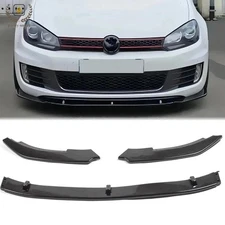 Front Bumper Lip Body Kit Spoiler Only Fit For Golf MK6 GTI GTD 2010 2011-2013