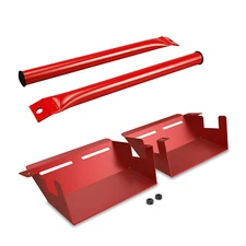 BEVINSEE Air Intake Scoops & Grill Bar V Brace For BMW E90 E92 335i N52 N54 N55