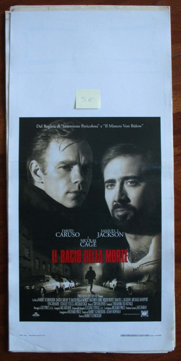 Locandina originale film Il bacio della morte (1995) - Regia di Barbet Schroeder