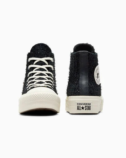 NEW Womens Converse Chuck Taylor All Star Lift Platform Tweed