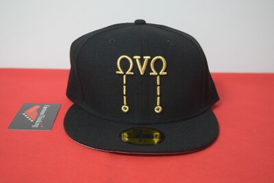 OVO X New Era Owl Drake Fitted Hat 59Fifty USA Flag not hatclub