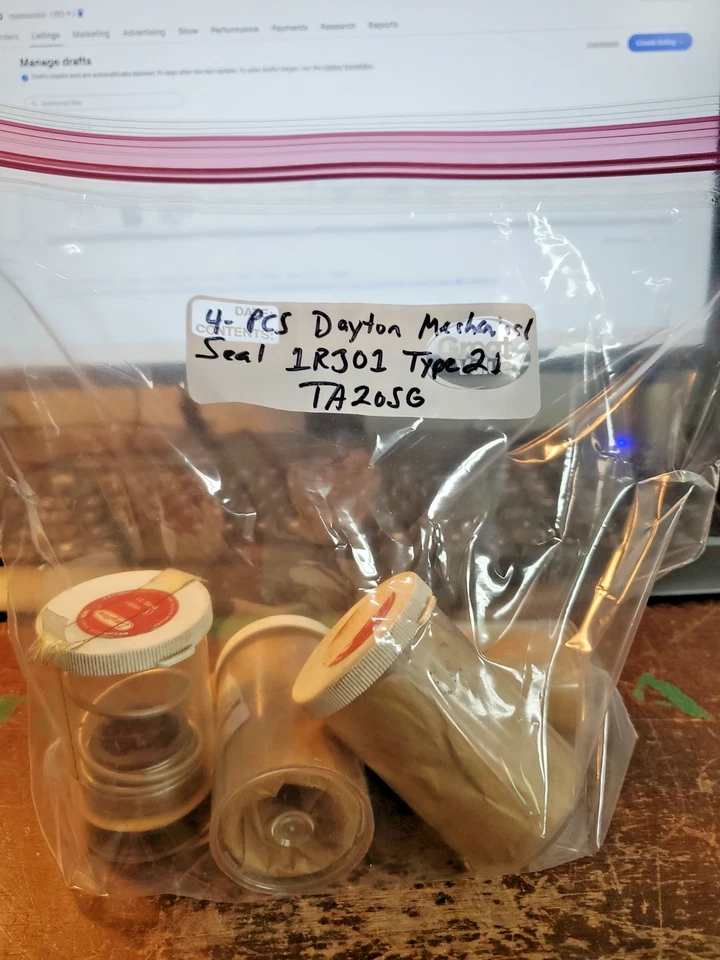 (4 piezas) Sello mecánico Dayton 1R301 TIPO 21 (TA20SG) Foto 3 de 3