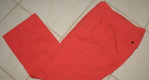 NINE & COMPANY - SIZE 8 - ORANGE - COTTON STRETCH -  CAPRI PANTS  - Picture 1 of 3