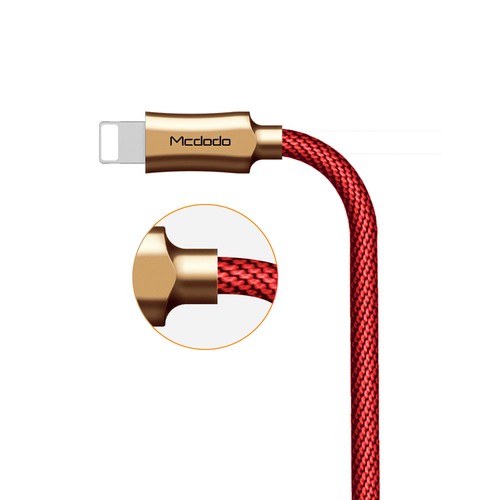 Cable de datos USB de carga sincronizada trenzada de nailon Mcdodo POWER OFF para iPhone 14/13/12/11 - Imagen 15 de 22