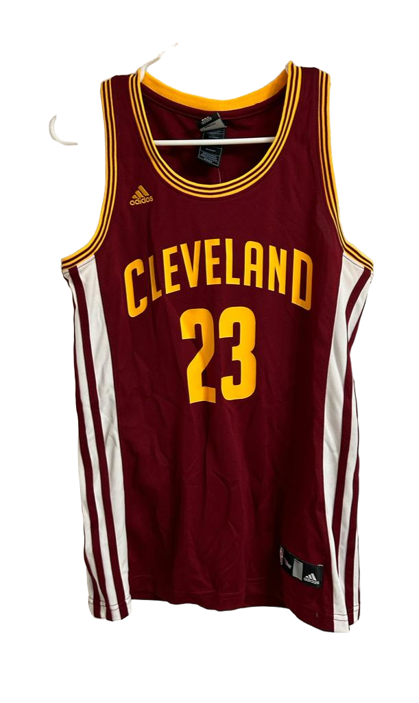 CLEVELAND JAMES 23 レッドジャージ、レブロン Cleveland Cavaliers Jersey Mens Large Red Adidas #23 Lebron