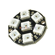 7-Bit WS2812 5050 RGB LED Ring Round Decoration Bulb Arduino
