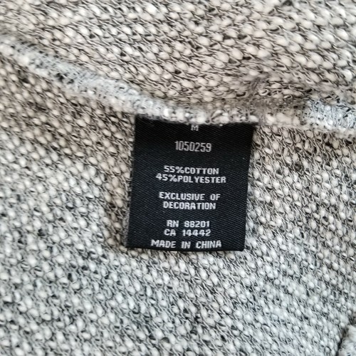 BNCI Open Draped Cardigan Sweater Medium Gray Knit Jacket Tunic Blanc Noir - Picture 9 of 10