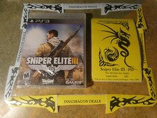Sniper Elite III (PS3 Sony PlayStation 3, 2014) Brand New Sealed* Complete CiB