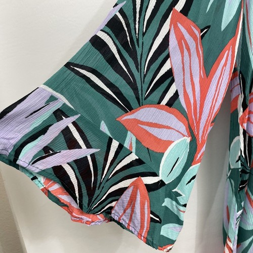 Anne Cole M / L Swim Coverup Tunic Top 100% Rayon Popover V-Neck Cruise Resort - Picture 5 of 9