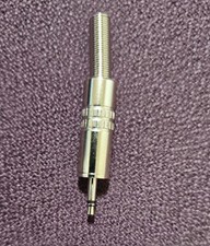 REAN Connector 2.5mm Jack Plug, 2 Pole, Metal  Strain Relief