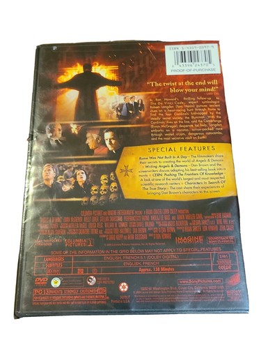 Angels & Demons (2009) Tom Hanks Ewan McGregor Stellan Skarsgard New - Picture 2 of 2