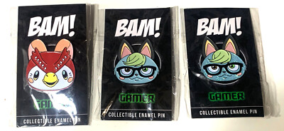 BAM BOX RETRO GAMER ANIMAL CROSSING LIMITED EDITION VARIANT PIN BADGE SET