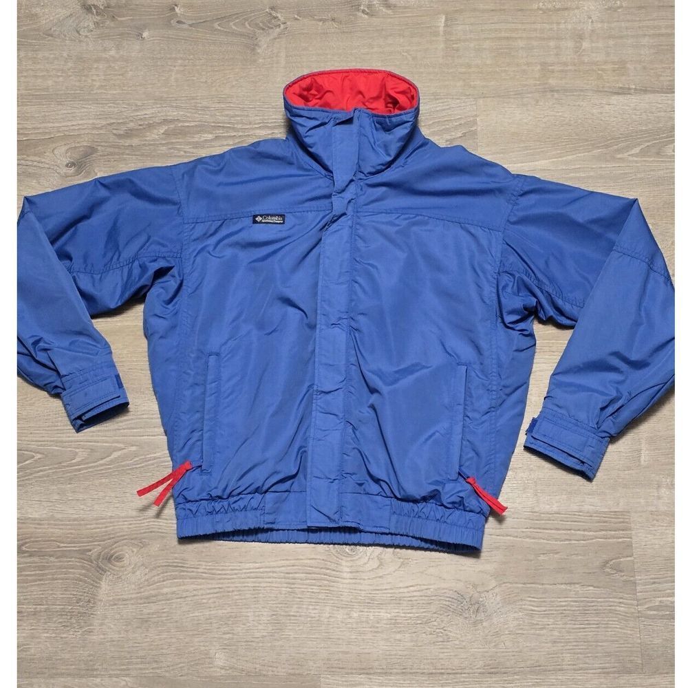 Columbia Men's Blue Bugaboo Zip-Up Windbreaker Jacket Size Medium