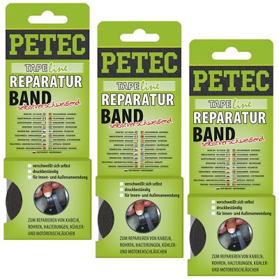 Petec 3x Repair Tape 19mm X 0.5mm X 5m Sb Card
