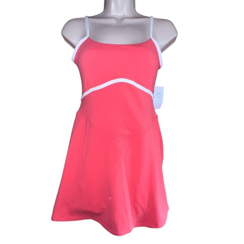 JoyLab Active Dress Skort Size S Coral Strappy Athletic Tennis Built In Bra