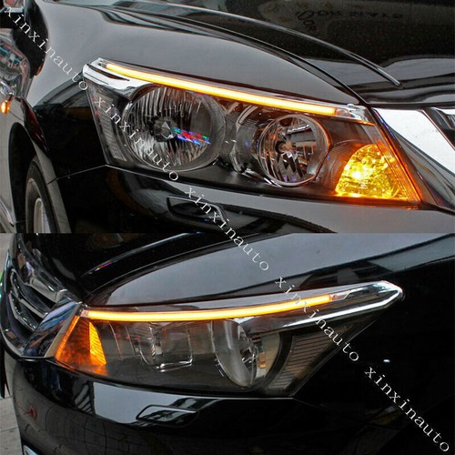 For Honda Accord 2008-2012 LED Headlight Daytime Running Light Turn Signal Refit - Picture 4 of 8