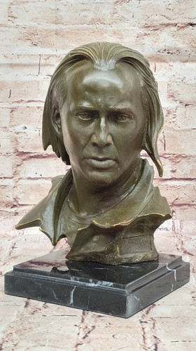 Escultura de bronce edición limitada firmada y numerada por Mavchi Nicolas Cage - Imagen 3 de 10