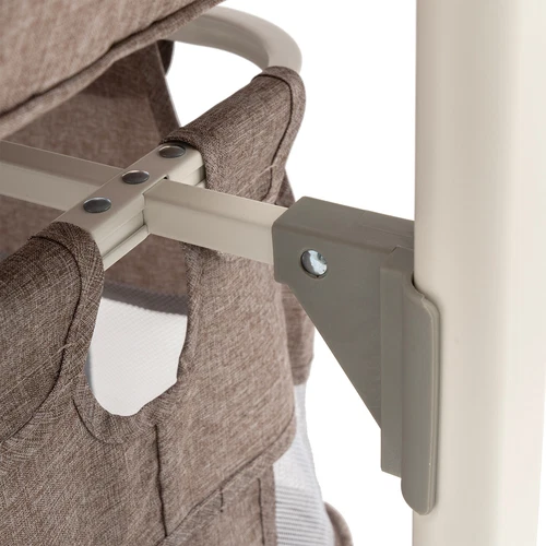 Cuna inteligente para bebé mesita de noche música cuna ajustable en altura 20 kg - Imagen 5 de 6