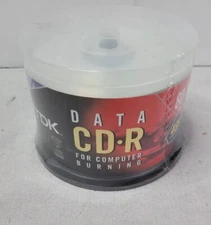 TDK 50-pk CD-R 48X 80MIN/700MB Factory Sealed