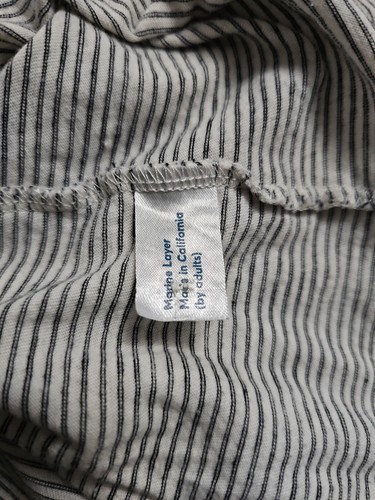 Camicia manica corta a righe Henley Marine Layer taglia M/L - Foto 11 di 11