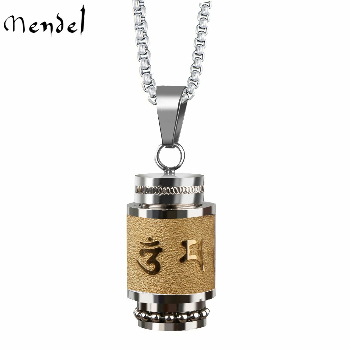 Tibetan Buddhist Cremation Memorial Ash Urn Pendant Necklace For Ashes Holder
