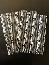 10 Vtg Mrs Grossman’s Stickers by the Yard B&W Checker Borders Large 1’ Sheet