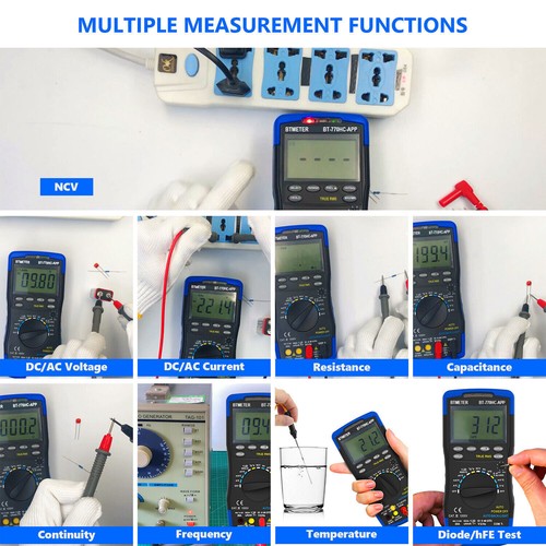 Digital Multimeter TRMS Auto Range AC/DC Strommess Ohm Voltmeter Amperemeter DE - Bild 13 von 18