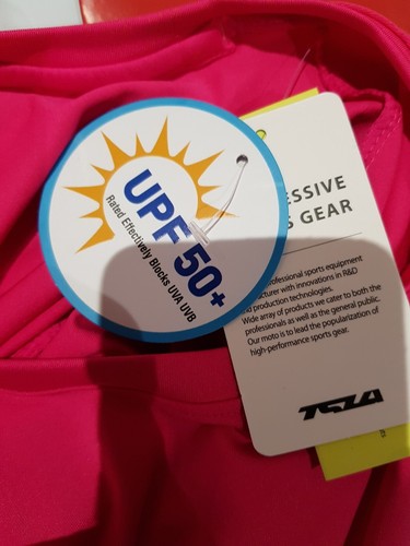 Bnwt TSLA DRESS SMALL 10 12 BRIGHT PINK FESTIVAL PARTY SUMMER 37" stretchEE900 - 第 10/12 張圖片