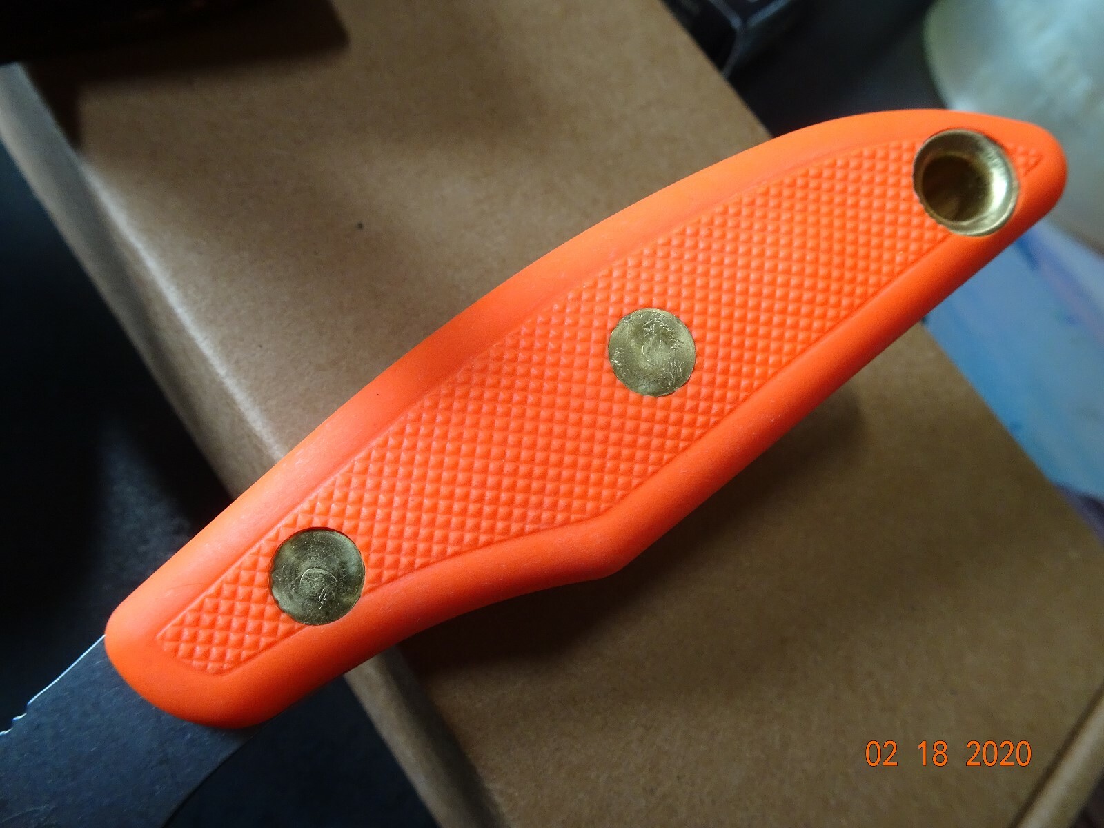 KNIVES OF ALASKA 8 1/2" ETREME YUKON 2 SUREGRIP ORANGE HANDLE D2 BLADE