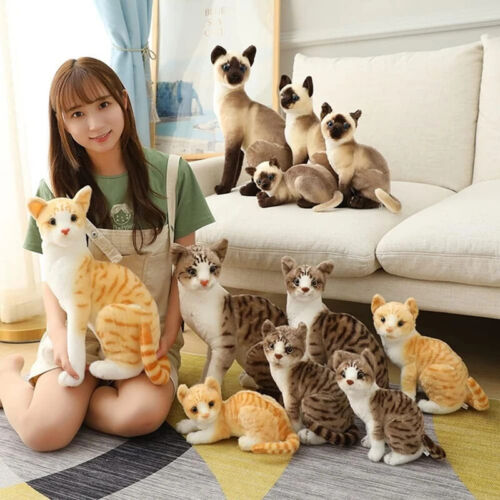 26-40cm Cat Cartoon Doll Toy Plush Cat Gift for Kids Sofa Pillow Home Decor - Picture 4 of 11