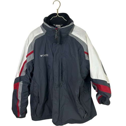 COLUMBIA VERTEX Mens Winter COAT XL Core Interchange Gray 2 PC Fleece Hood Parka - Picture 3 of 21