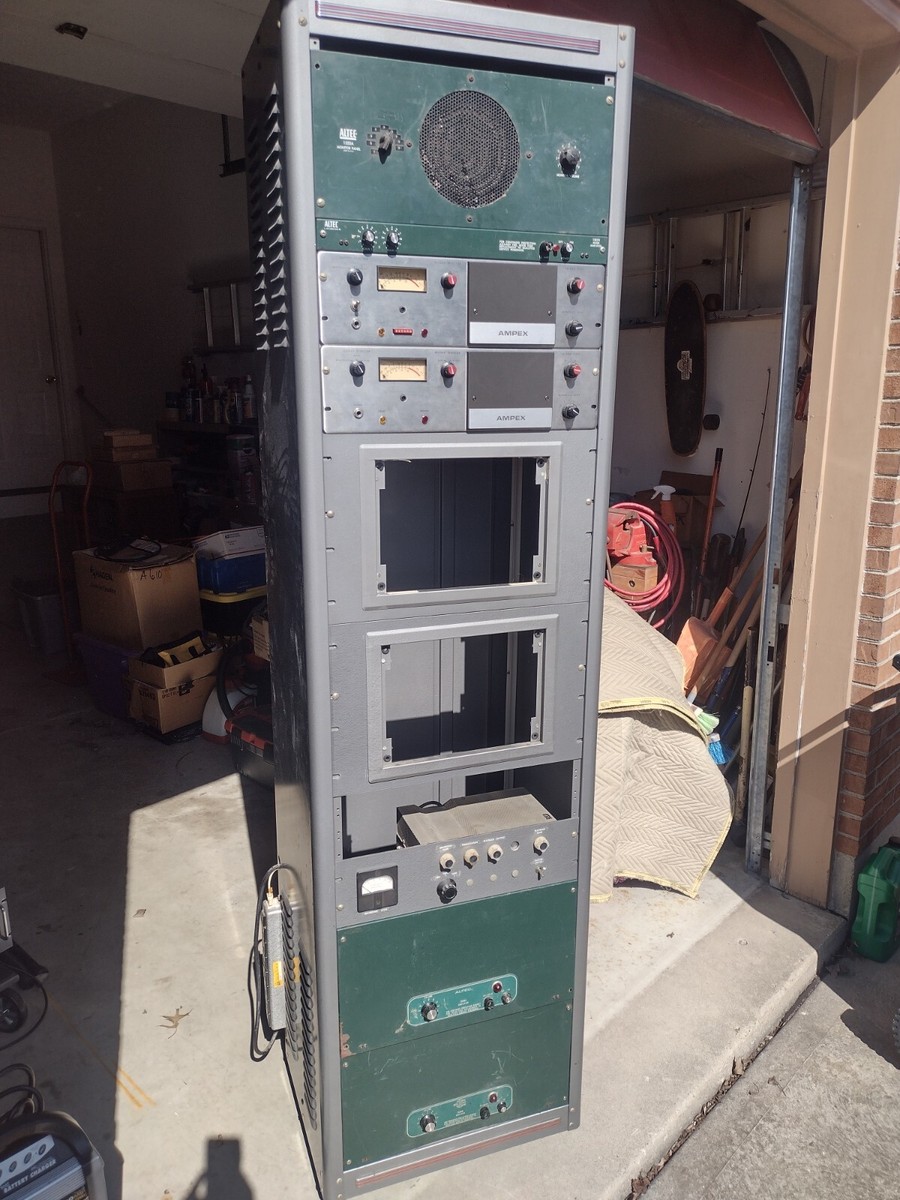 BUD Vintage Theater Studio Rack Cabinet with Altec & Ampex Gear