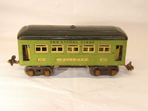 Lionel O scale Pre war 607 Pullman & 608 Observation Cars - untested, sold as is - Picture 2 of 19