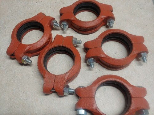 (Lot of 8 each) 3" Grinnell Style 772 Grooved Pipe Coupling (Green Coded Rubber) - Picture 7 of 7