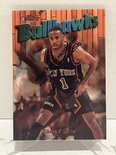 Chris Childs 1997 Topps Finest Ballhawks Card #36 with Coating New York Knicks