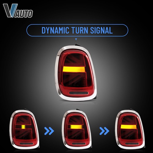 Fits 2014-2019 BMW Mini Cooper F55 F56 F57 Sequential LED Tail Lights Left+Right - Foto 6 di 15