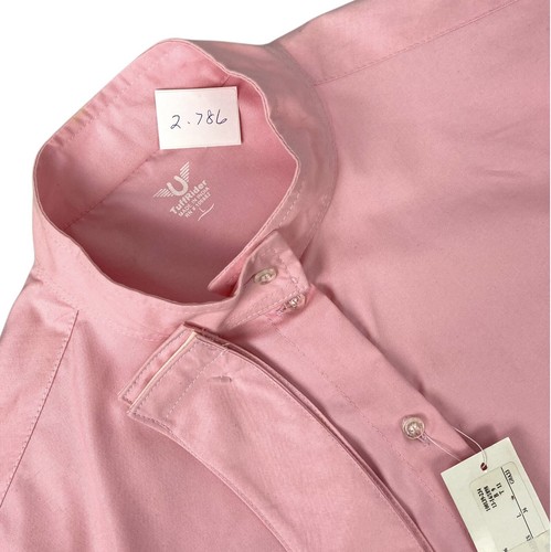 English Saddle Horse TuffRider Damen Frauen L rosa Pferdeshow Shirt Bluse LESEN