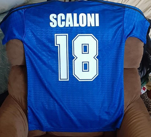 Adidas Retro Argentina 1994 WC Lionel Scaloni Away SLIM FITs [MEDIUM] Jersey - Picture 6 of 6