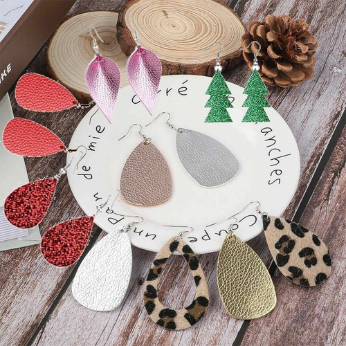 Litchi PU Leather Vinyl Fabric Faux Leatherette Earring Bow DIY A4 A5 20*120CM - Picture 5 of 49
