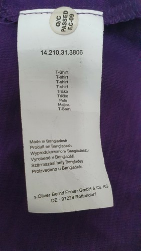 s.Oliver Shirt lila Gr. 40 TOP Zustand, gute Verarbeitung, tolles Design - Bild 5 von 5