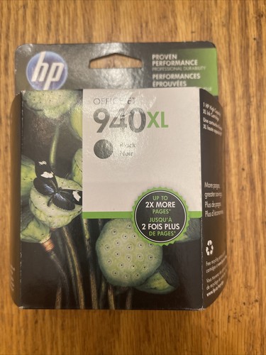 NEW HP 940XL BLACK Standard Ink Cartridge C4906AN#140 Dated June 2016 - Picture 1 of 5