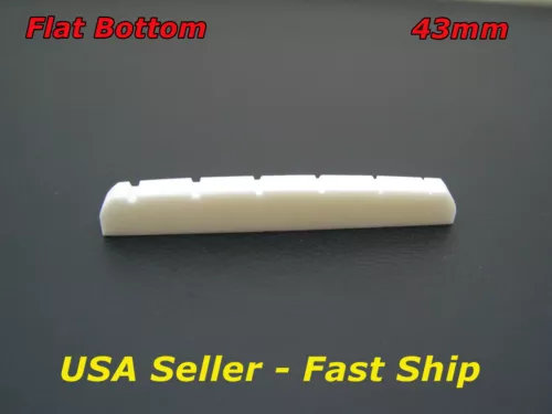 43mm Bone Nut For Fender Stratocaster Telecaster Squier Strat Tele Style Guitars