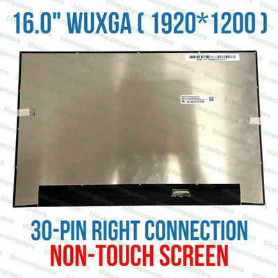 100% sRGB N160JCG-GT2 Matrix LCD Screen 1920x1200 16:10 EDP 30 Pin 60Hz