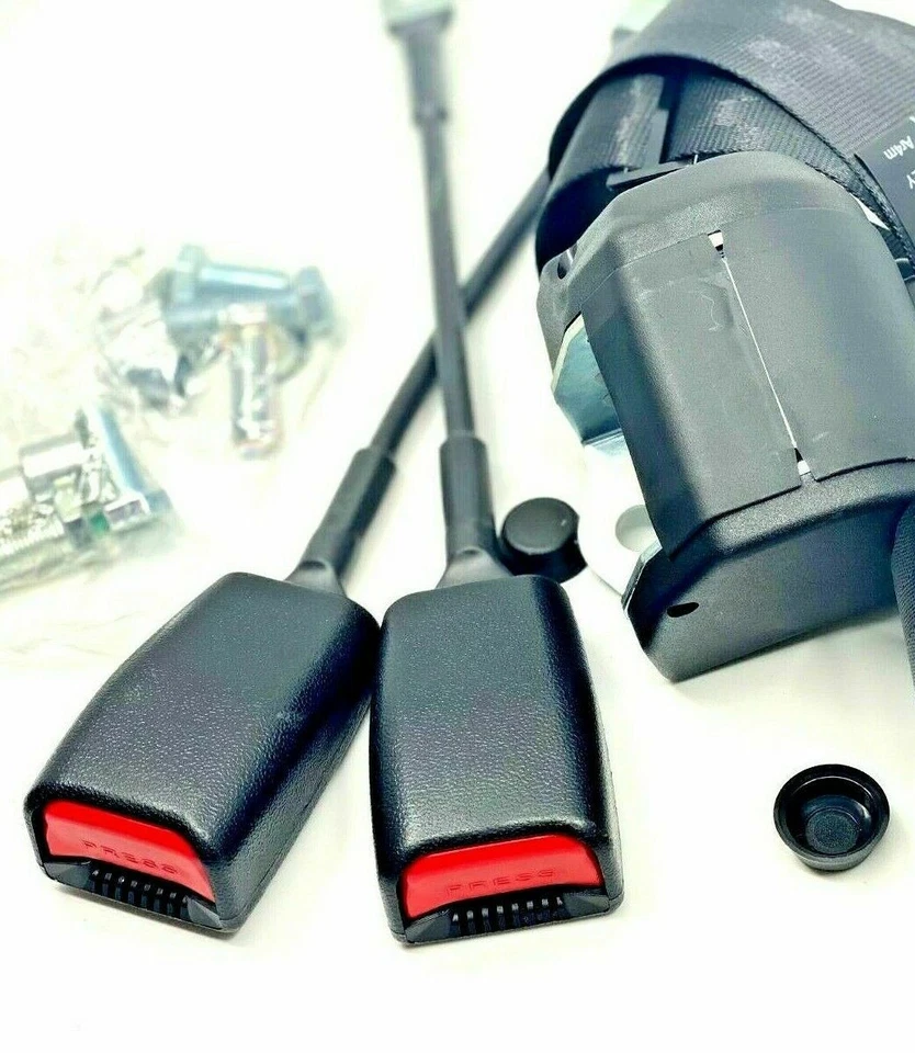 Juego de cinturón de seguridad derecho e izquierdo para VW Beetle 1200 1300 1303 1303S Karmann Ghia Foto 3 de 4