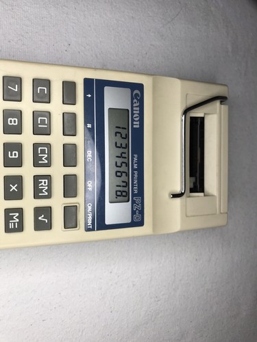Vintage CANON PZ-D PRINTING CALCULATOR  PALM PRINTER Tested Works Great ECU - Picture 9 of 12