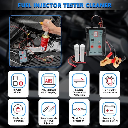 Universal Fuel Injector Tester Cleaner & Adapter DIY Cleaning Tools Kit Set - Picture 4 of 9