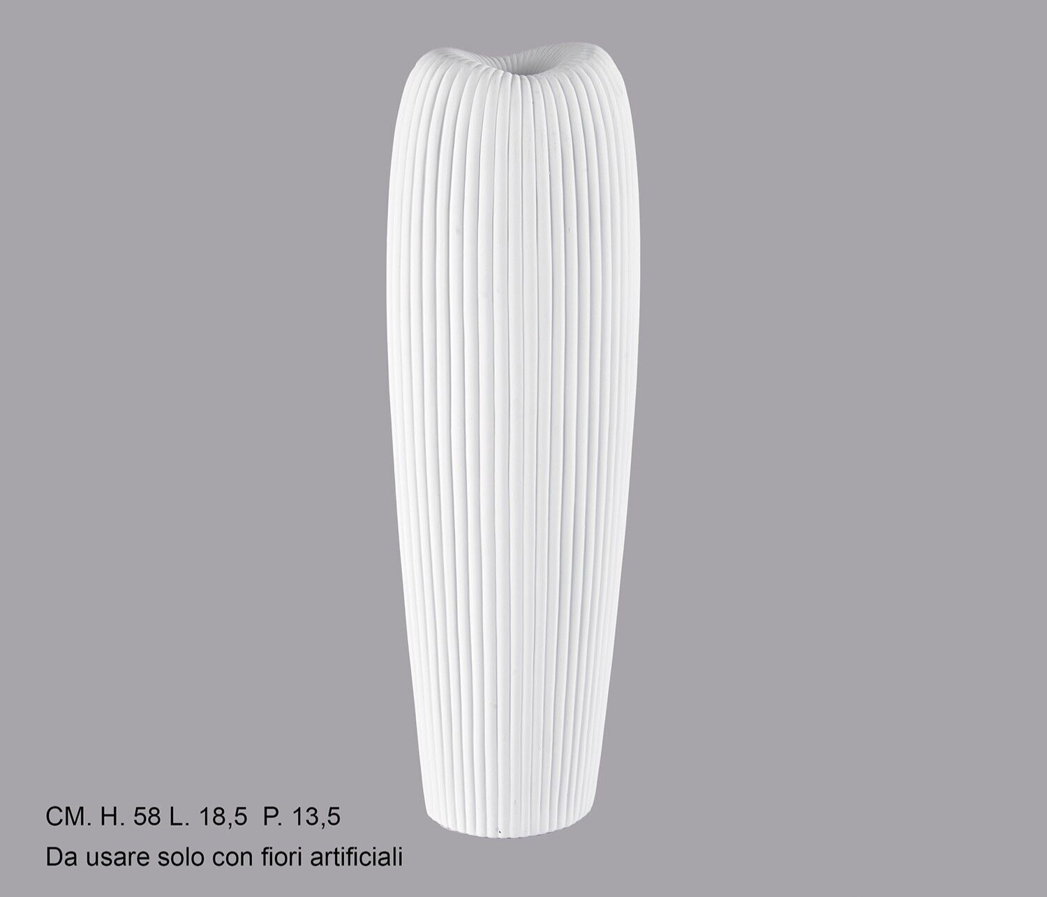 Siro Time Vaso Ceramica Opaca 58cm - Arredamento Interni Elegante