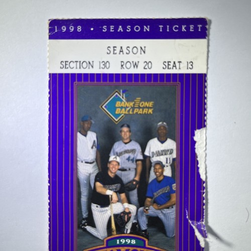 1998 Arizona Diamondbacks v Pittsburgh Pirates Ticket Stub 05/18/98 Willie Blair - Picture 2 of 10