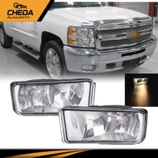 Fit For 2007-2015 Chevy Silverado 1500 2500 Front Bumper Fog Lights Lamps Pair
